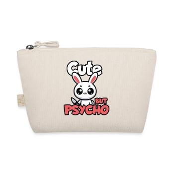 Mignon Mais psycho lapin Adorable animal Kawaii - Trousse biologique - nature - Devant