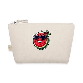 Cool watermelon with fruity sunglasses - Organic Pouch - nature - Front