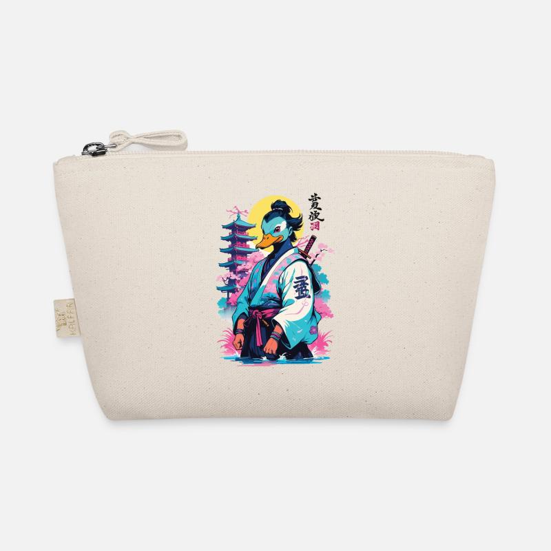 Canard Samouraï Dans Le Style Vaporwave Esthétique Trousse biologique