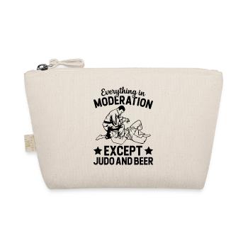 Everything In Moderation Except Judo and Beer - Fu - Organic Pouch - nature - Front