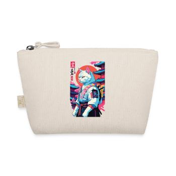 Chat samouraï Vaporwave Esthétique Japon Art - Trousse biologique - nature - Devant