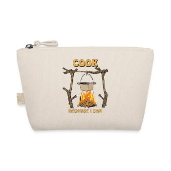 FIRE PIT COOK BECAUSE I CAN - Organic Pouch - nature - Front