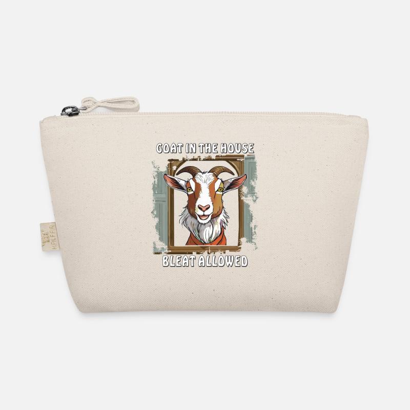 ZIEGE GOAT IN THE HOUSE BLEAT ALLOWED - Bio-Täschchen - Natur