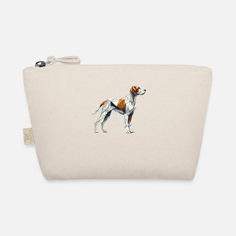 Geometric Art German Shorthaired Pointer Dog GSP Organic Pouch