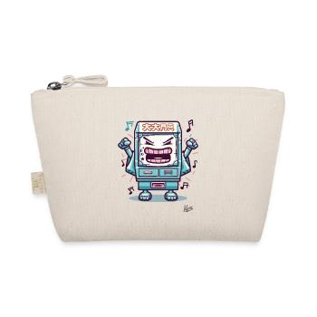 funny arcade video games box is - Organic Pouch - nature - Front