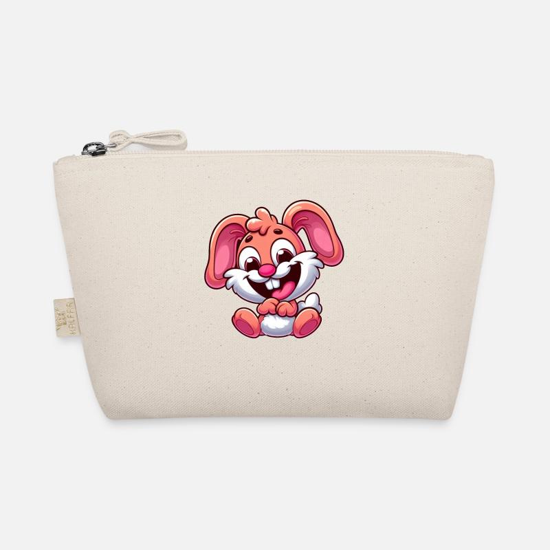 Cute Bunny Rabbit Bunny Cartoon Pink Pink Organic Pouch