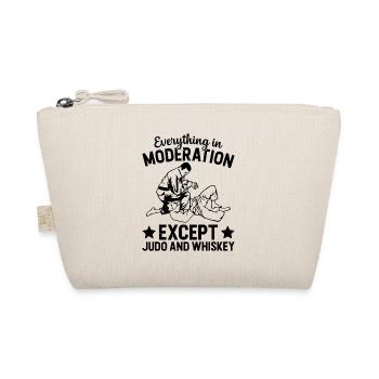 Everything in moderation except Judo and whiskey - - Organic Pouch - nature - Front