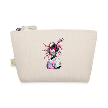Oni Samurai Vaporwave Aesthetic Japan Culture - Organic Pouch - nature - Front