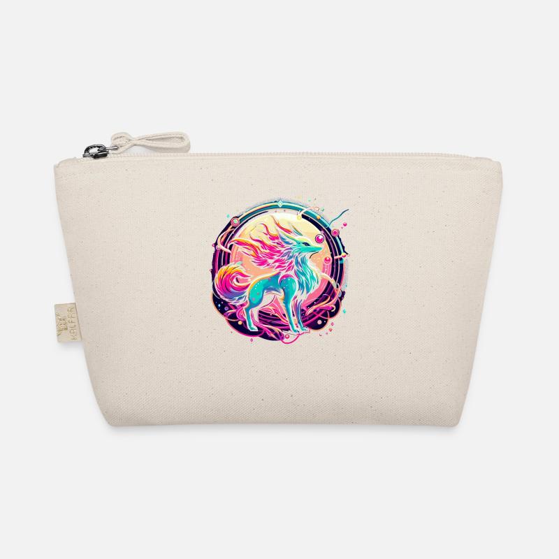 Psychedelische Fuchs Kunst Bio-Täschchen
