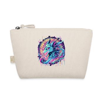 Psychedelic Fox Head Goa Art - Organic Pouch - nature - Front