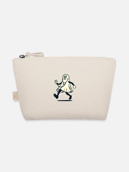 Funny Nurse Geriatric Nurse Halloween Ghost - Organic Pouch - nature - Front