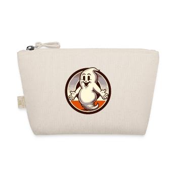 Funny Vintage Ghost Knows Nothing Halloween - Organic Pouch - nature - Front