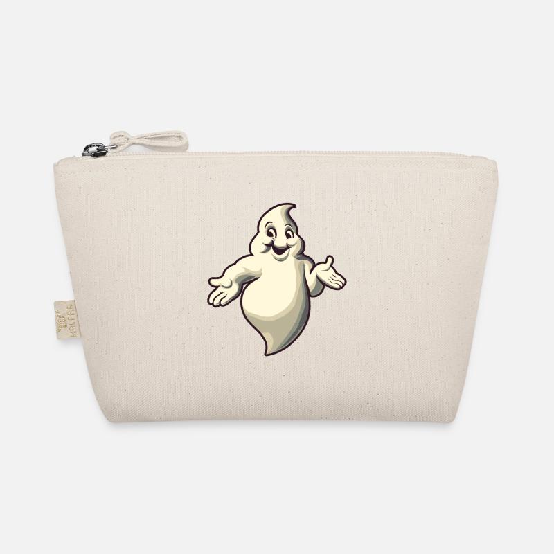 Funny Vintage Ghost Knows Nothing Halloween Organic Pouch