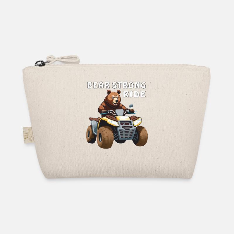QUAD BEAR STRONG RIDE - Bio-Täschchen - Natur
