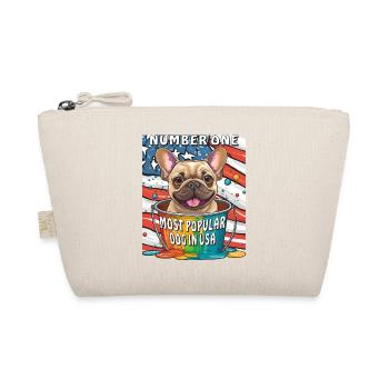 NUMBER ONE MOST POPULAR DOG IN USA - Bio-Täschchen - Natur - Vorne