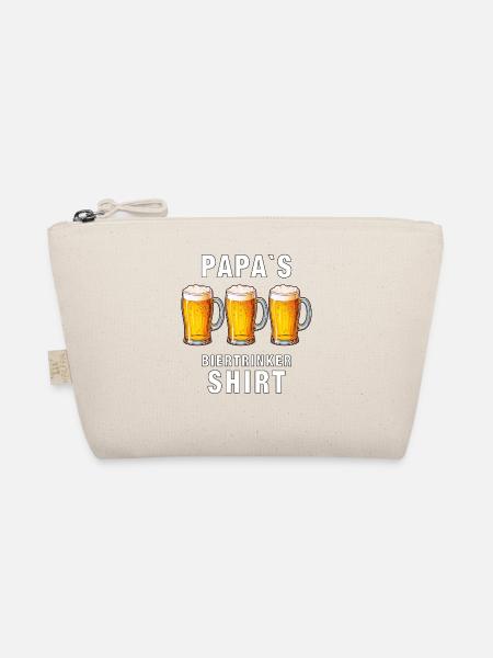 PAPA ́S Beer Drinker Shirt - Organic Pouch - nature - Front