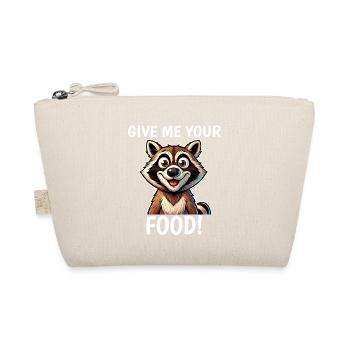 Donne-moi ta nourriture Mignon raton laveur affamé - Trousse biologique - nature - Devant