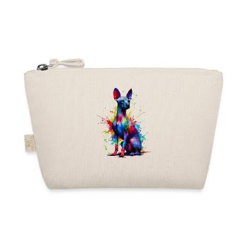 Colorful Splash Art Peruvian Hairless Dog - Organic Pouch - nature - Front
