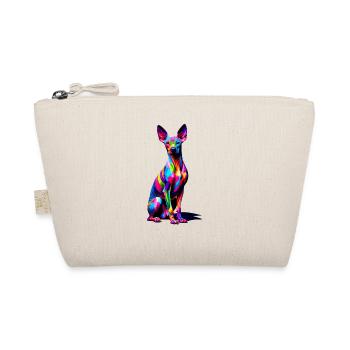 Colorful Pop Art Peruvian Hairless Dog - Organic Pouch - nature - Front