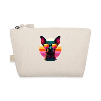 Retro Sunset Sunglasses Peruvian Hairless Dog - Organic Pouch - nature - Front