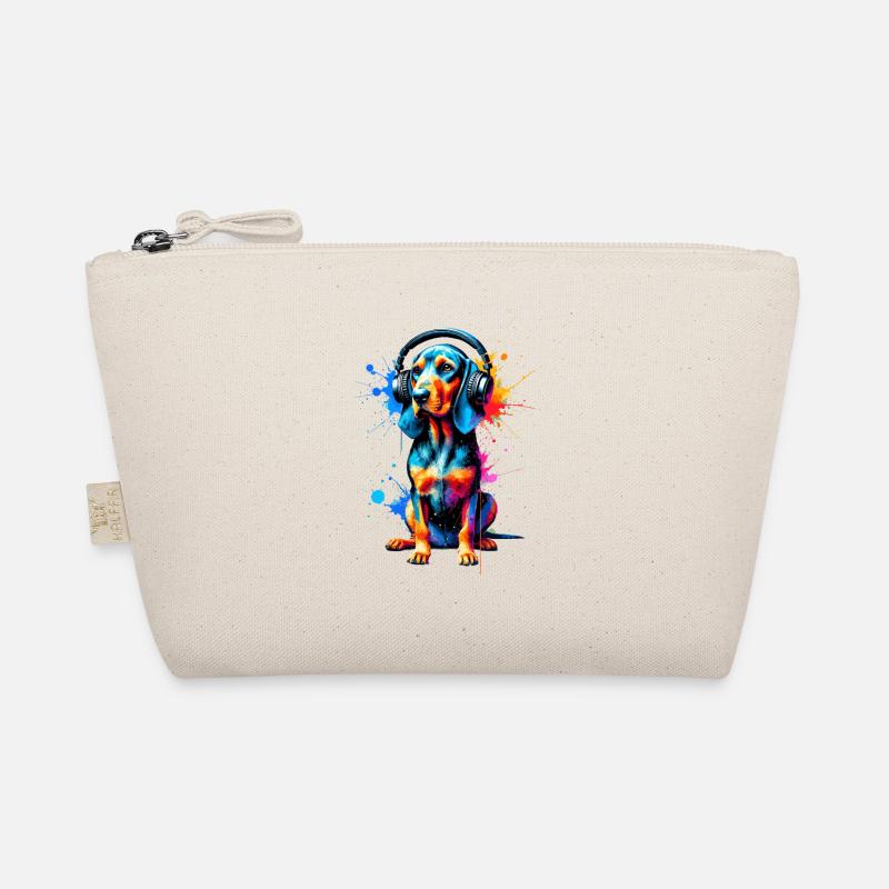 Bunte Splash Art Kopfhörer Plott Hound Plott Bio-Täschchen