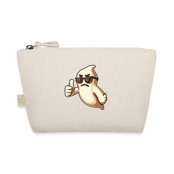 Cool Ghost Funny Halloween Party Fun - Organic Pouch - nature - Front