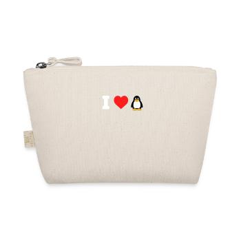 J’aime la chemise pingouin drôle mignon pingouin animal - Trousse biologique - nature - Devant