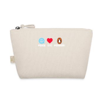 T-shirt Pingouins Peace Love - Funny Penguin Animal - Trousse biologique - nature - Devant