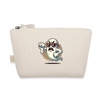 Cool Ghost gives thumbs down Halloween ghost - Organic Pouch - nature - Front