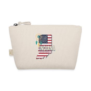 Indiana United States Map Souvenir - Organic Pouch - nature - Front