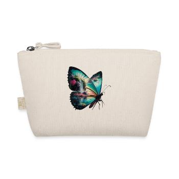 Schmetterling Wasserfall Naturszene - Bio-Täschchen - Natur - Vorne