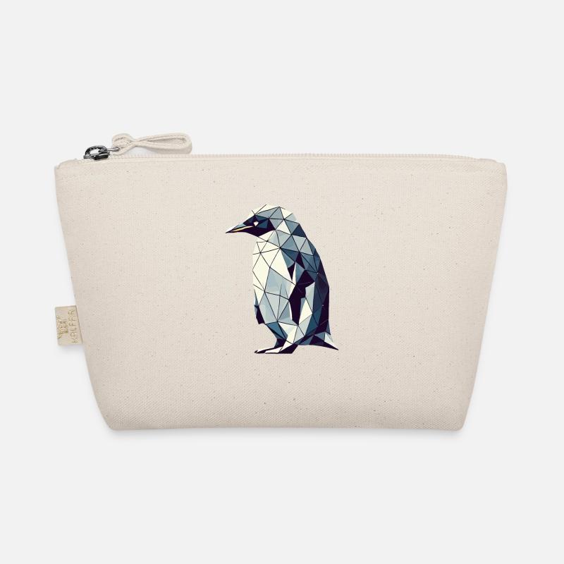 Geometrische Kunst Pinguin Pinguine Bio-Täschchen
