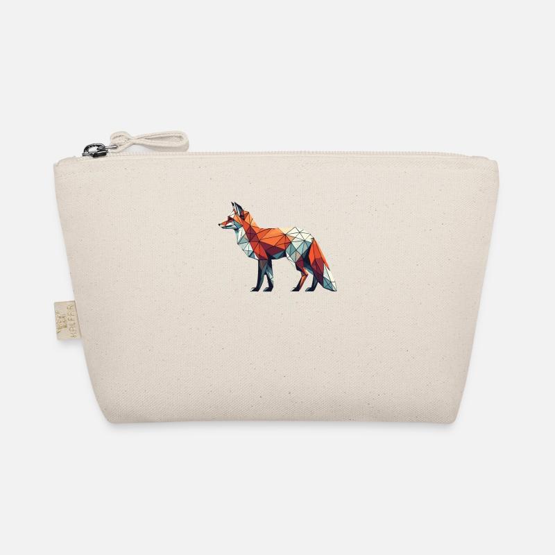 Geometric Art Fox Foxes Organic Pouch
