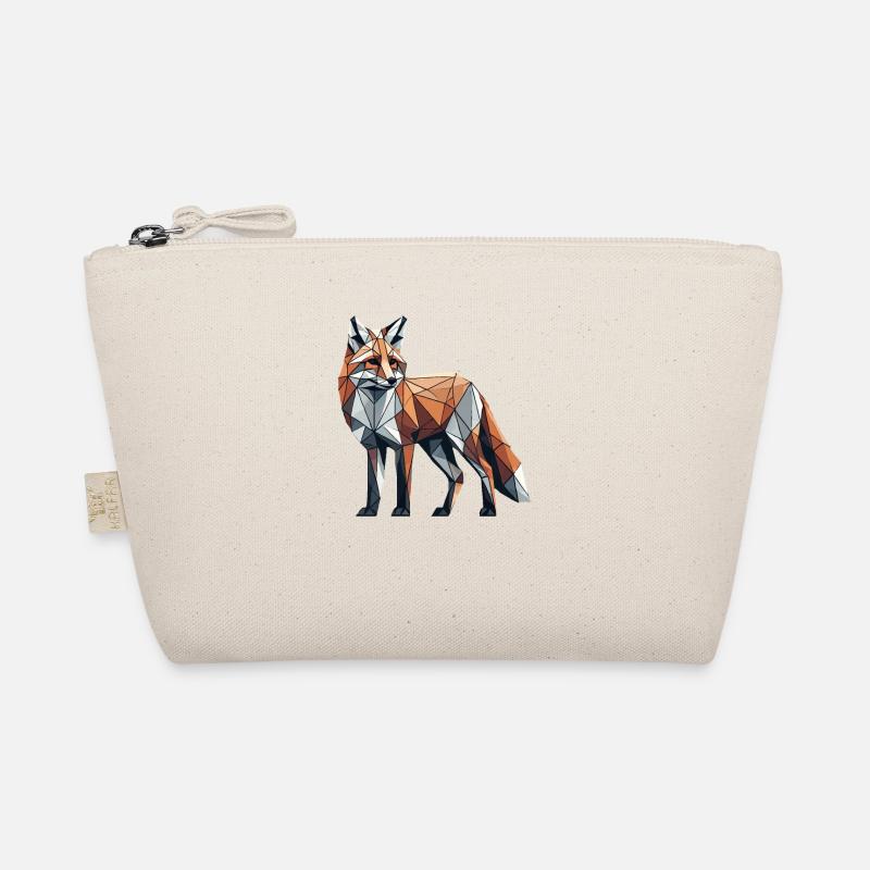 Geometric Art Fox Foxes Organic Pouch