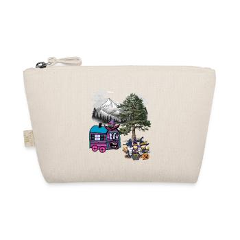 Hexe Hexen Halloween Bauwagen - Bio-Täschchen - Natur - Vorne