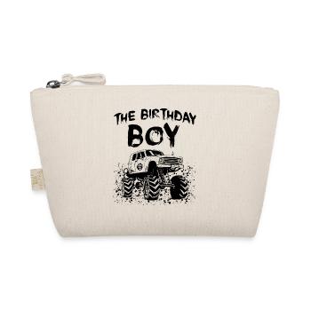 The Birthday Boy Monster Truck Matching Family - Organic Pouch - nature - Front