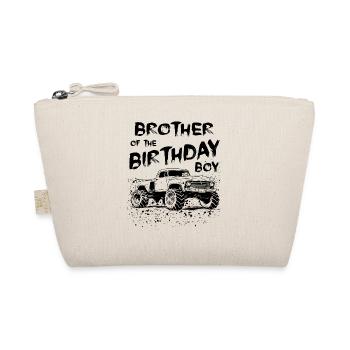 Brother of the Birthday Boy Monster Truck Party - Organic Pouch - nature - Front
