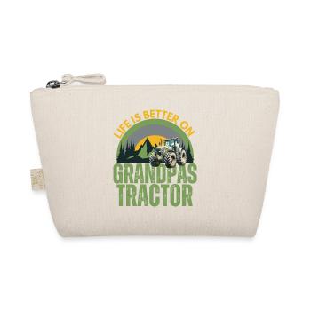 Life is better on grandpas Tractor - Trousse biologique - nature - Devant