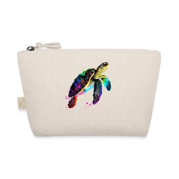 Turtle Colorful Popart Reptile Cute Turtles - Organic Pouch - nature - Front