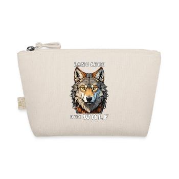 LONG LIVE THE WOLF - Organic Pouch - nature - Front