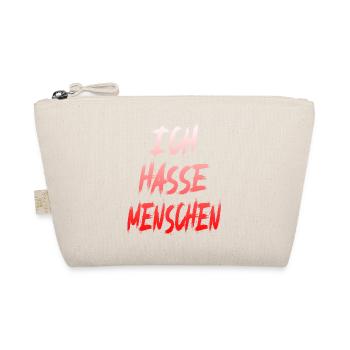 Ich Hasse Menschen Lustiges Deutsches Zitat Grafik - Bio-Täschchen - Natur - Vorne