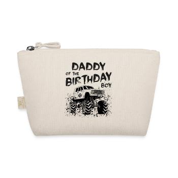 Daddy of the Birthday Boy Monster Truck Party - Organic Pouch - nature - Front