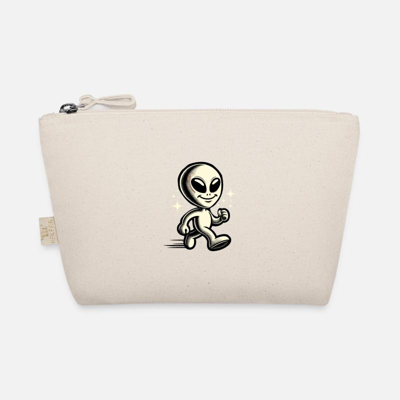 Retro Vintage Alien Halloween Kostüm Deko Bio-Täschchen