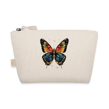 Schmetterling Flügel Bunt Butterfly Schmetterlinge - Bio-Täschchen - Natur - Vorne