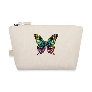 Schmetterling Flügel Bunt Butterfly Schmetterlinge - Bio-Täschchen - Natur - Vorne