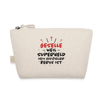 Geselle Spruch Lustiges Gesellenprüfung Geschenk - Bio-Täschchen - Natur - Vorne