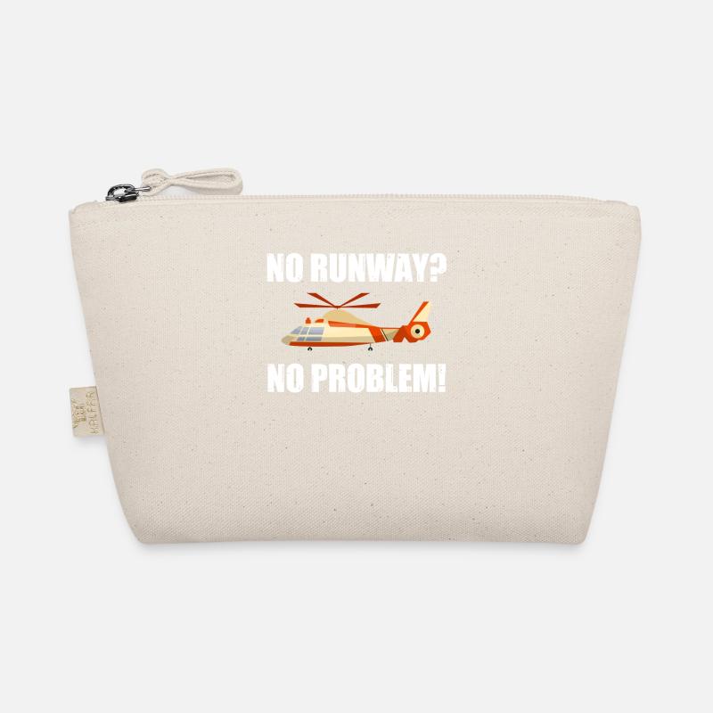 No runway? No problem! Helicopter Lover Organic Pouch
