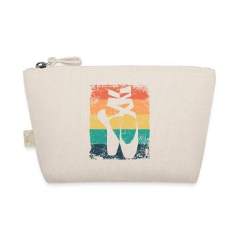 Ballet Shoes Vintage Woman Ballerina - Organic Pouch - nature - Front