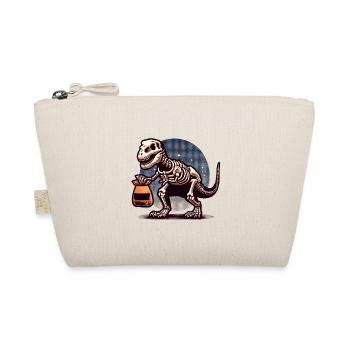 T-Rex Dinosaurier Süßes Oder Saures Halloween - Bio-Täschchen - Natur - Vorne