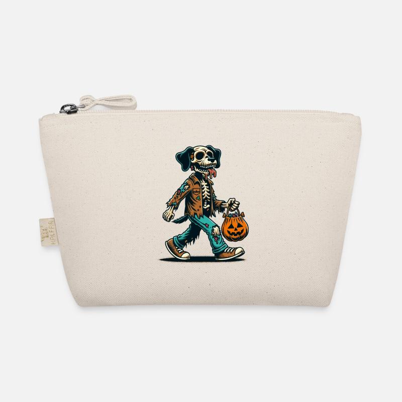 Untote Zombie Hund Süßes Oder Saures Halloween Bio-Täschchen